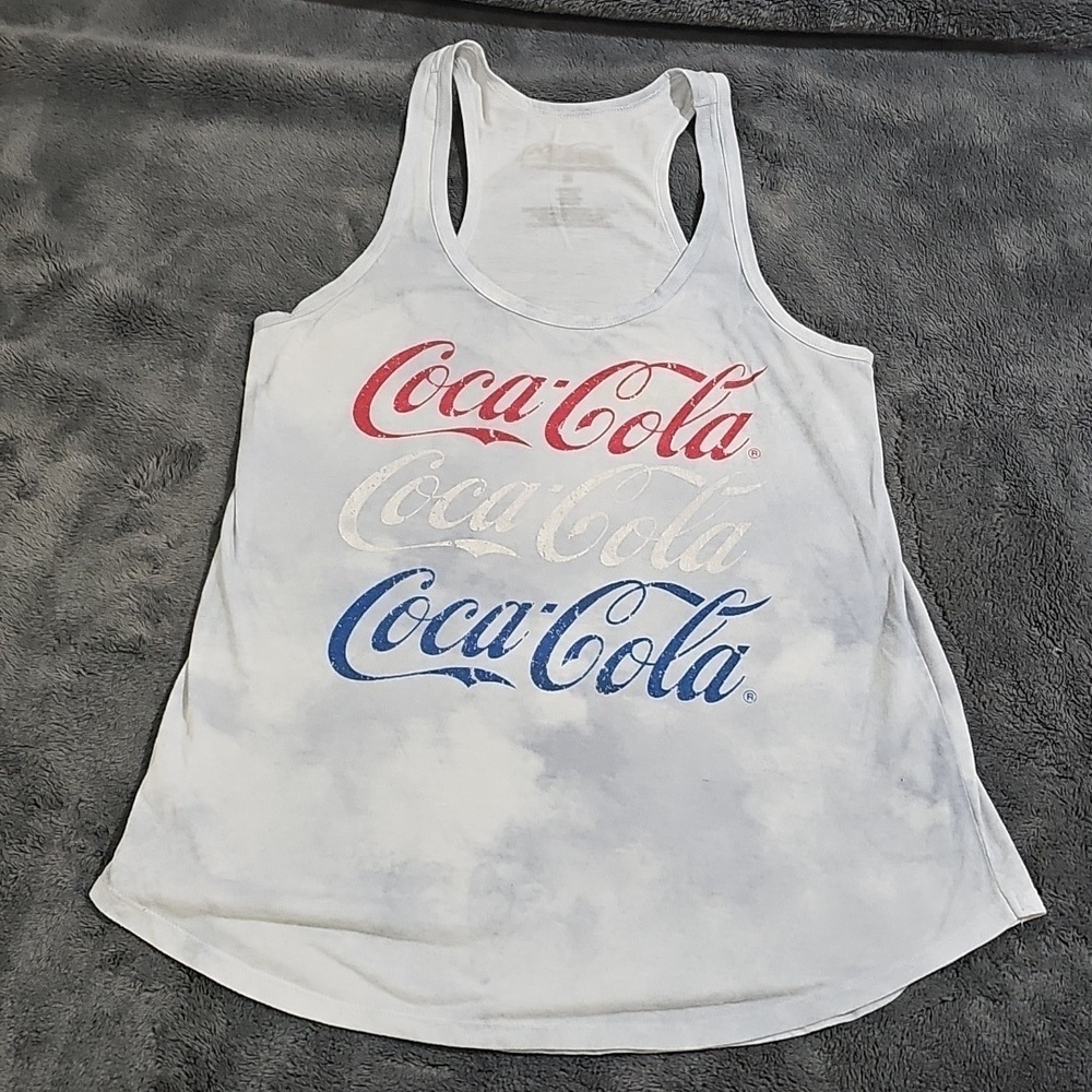 Coca Cola Americana Juniors Tie-Dye Tank Top Size S